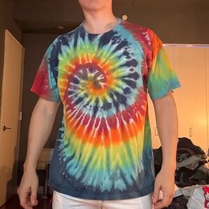 Multicolor Tie-Dye Men's Shirt
